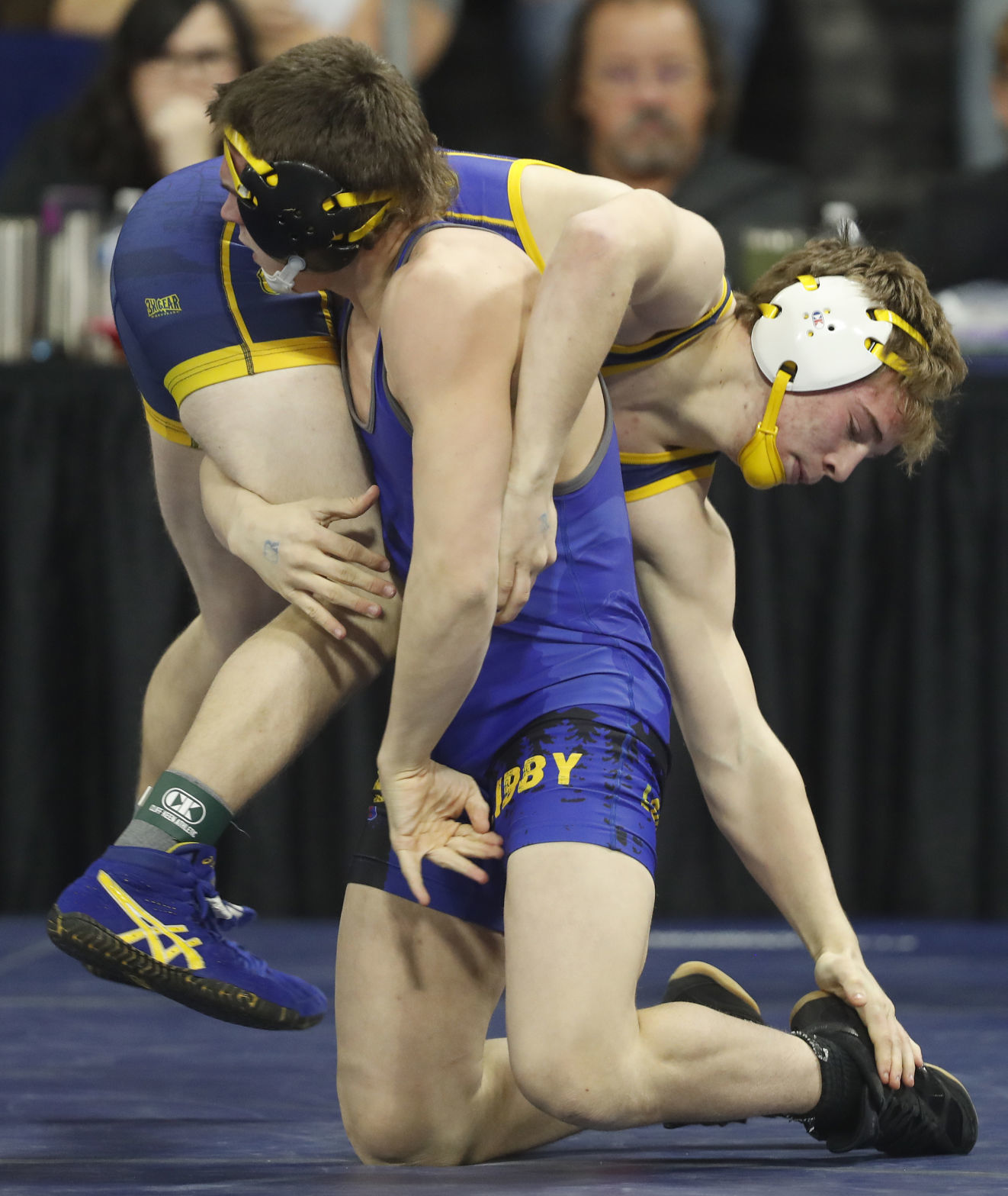 First round of state wrestling